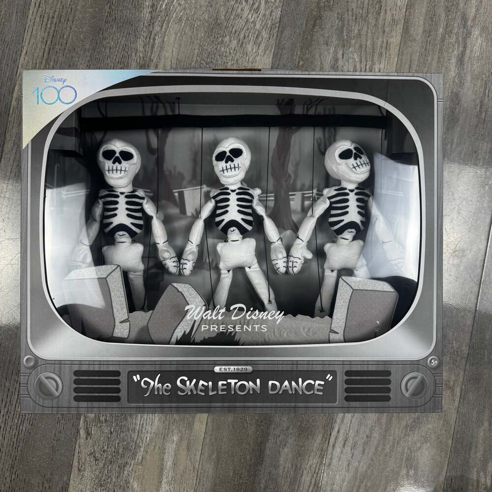 Disney 100 Walt Disney Presents Silly Symphonies The Skeleton Dance Plush Figure